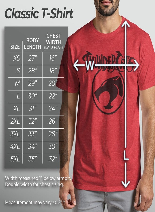 Fifth Sun Thundercats T Shirt for Men - Red - Small - Officially Licensed Circle Logo Vintage Design Iconic 80s Cartoon Thunder Cats - Image 5